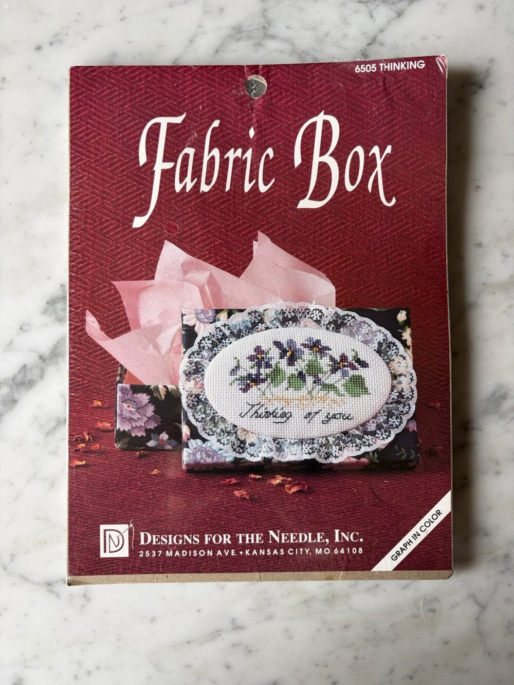 Designs for the Needle Cross Stitch Kit 6505 THINKING Box Floral w/ Needle & Fa…